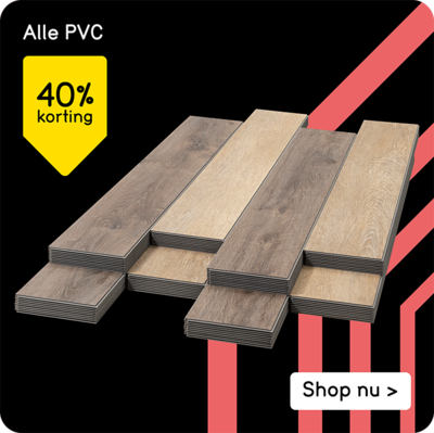 Alle PVC 40% korting