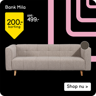 Bank Mila 200,- korting 