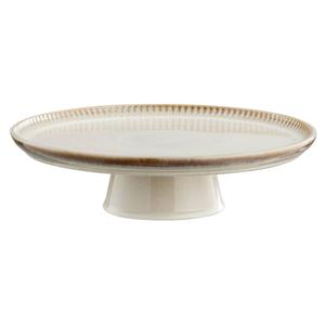 Taartplateau Camille - beige stoneware - Ø31 cm