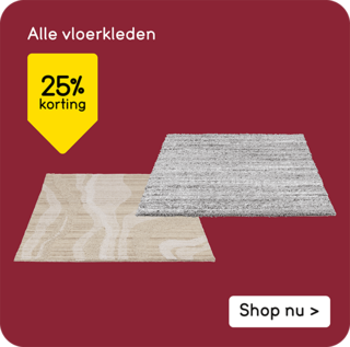 vloerkleden 25% korting