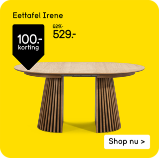 tafel irene 100,- korting