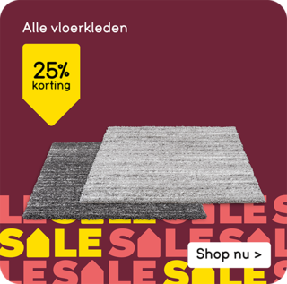 vloerkleden 25% korting