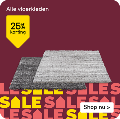 vloerkleden 25% korting