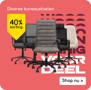 Diverse bureaustoelen 40% korting