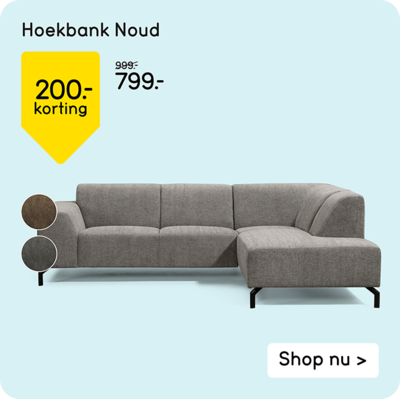 Hoekbank Noud 200,- korting