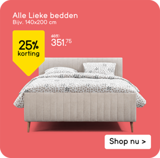 Alle Lieke bedden 25% korting