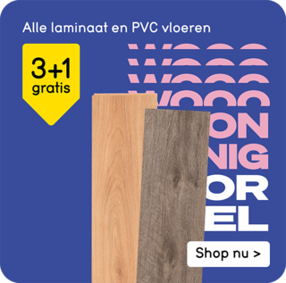 Alle laminaat en PVC vloeren 3+1 gratis