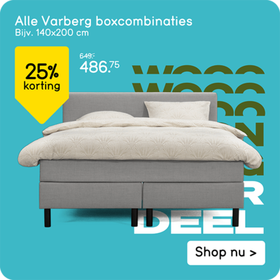 Alle Varberg boxcombinaties 25% korting