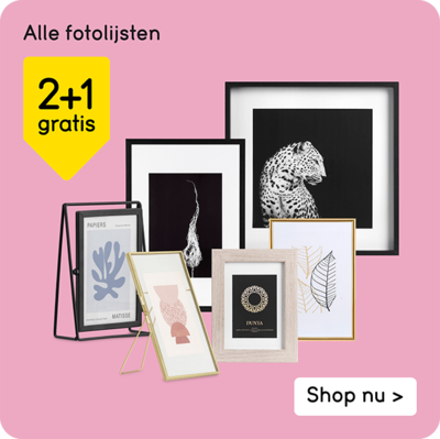 Alle fotolijsten 2+1 gratis