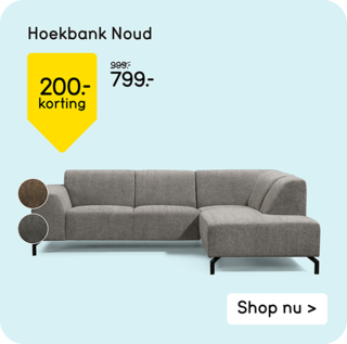 Hoekbank Noud 200,- korting