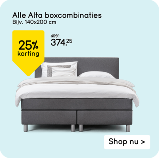 Alle Alta boxcombinaties 25% korting 