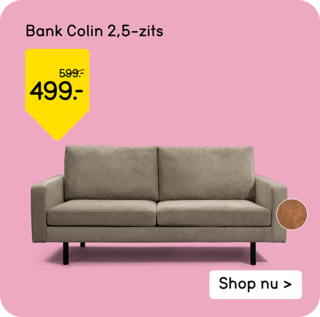 Bank Colin 2,5-zits voor 499,-