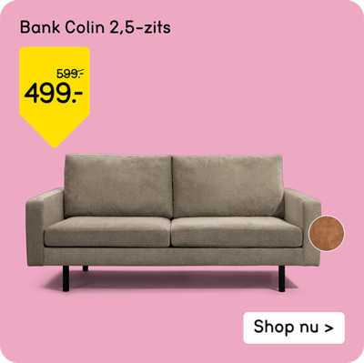 Bank Colin 2,5-zits voor 499,-