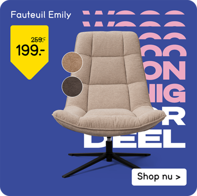 Fauteuil emily voor 199,-