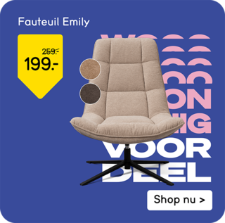 Fauteuil emily voor 199,-