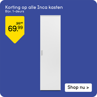 Korting op alle Inca kasten