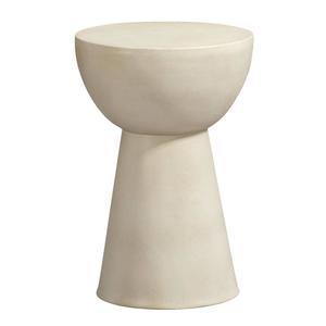 Bijzettafel Aaron - beige - 46xØ31 cm