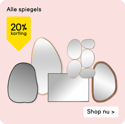 Alle spiegels 20% korting