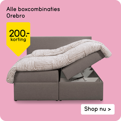 Alle boxcombinaties Orebro 200,- korting