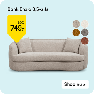 Bank Enzio van 899,- voor 749,- 