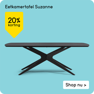 Eetkamertafel Suzanne 20% korting