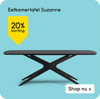 Eetkamertafel Suzanne 20% korting