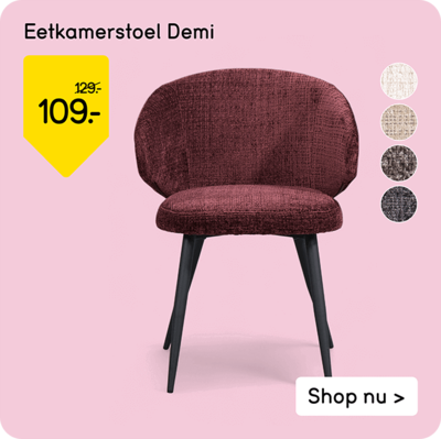 Eetkamerstoel Demi van 129,- voor 109,-