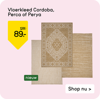 Vloerkleed Cordoba, Perca of Perya van 129,- voor 89,-