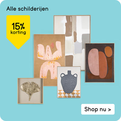 Alle schilderijen 15% korting