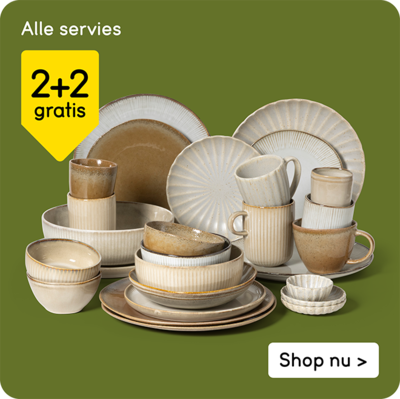 Alle servies 2+2 gratis
