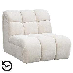 Draaifauteuil Beau - stof Raven - beige