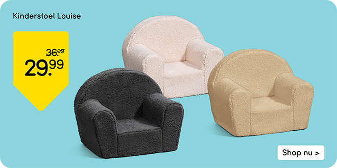 Kinderstoel Louise van 36,99 voor 29,99