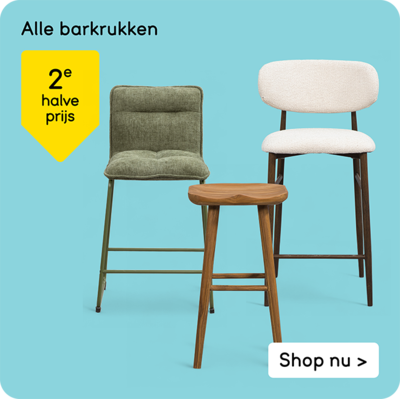Alle barkrukken 2e halve prijs