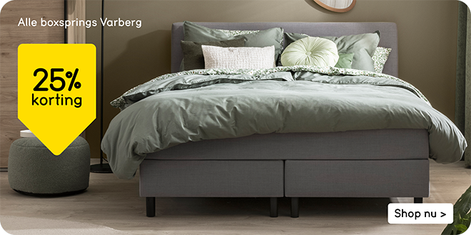 Alle boxsprings Varberg 25% korting