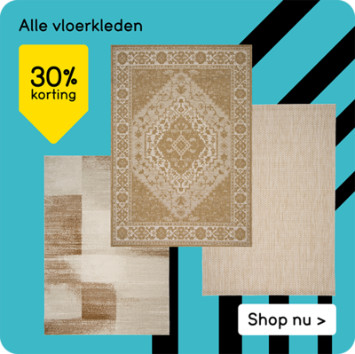 Alle vloerkleden 30% korting