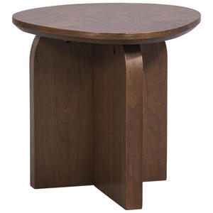 Bijzettafel Ateca - walnoot - 38xØ40 cm