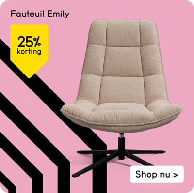 Fauteuil Emily 25% korting