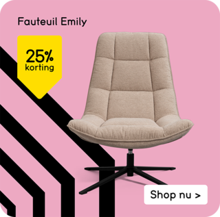 Fauteuil Emily 25% korting