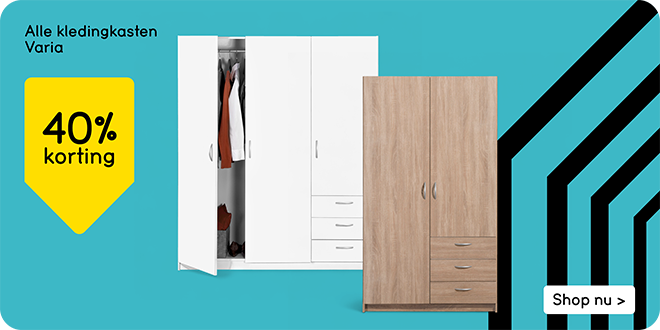 Alle kledingkasten Varia 40% korting - alleen online