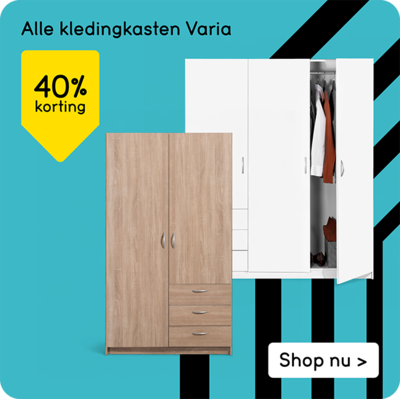 Alle kledingkasten Varia 40% korting - alleen online
