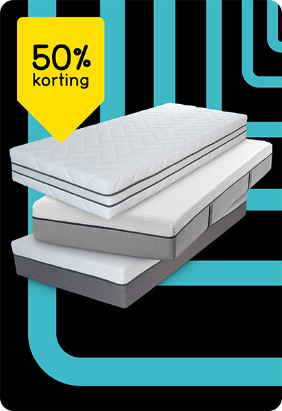 Diverse matrassen 50% korting