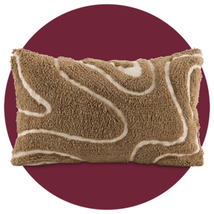 Sierkussen Guust - bruin/wit - 30x50 cm