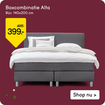 Boxcombinatie Alta bijv. 140x200 cm van 499 voor 399