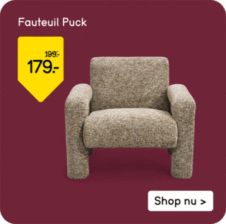 Fauteuil Puck van 199 voor 179