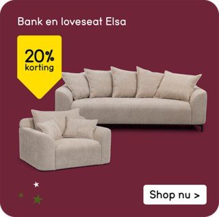 Elsa banken en loveseats 20% korting