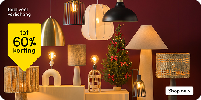 Heel veel verlichting tot 60% korting