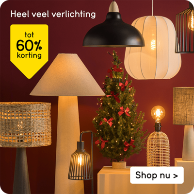 Heel veel verlichting tot 60% korting