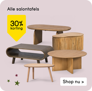 Alle salontafels 30% korting