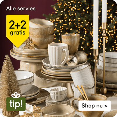 Alle servies 2+2 gratis