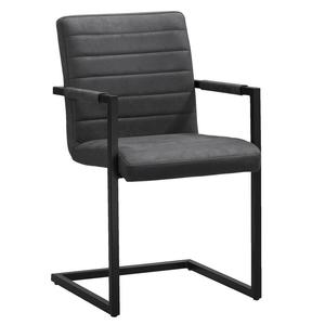 Eetkamerstoel Lizzy - met armleuningen - antraciet